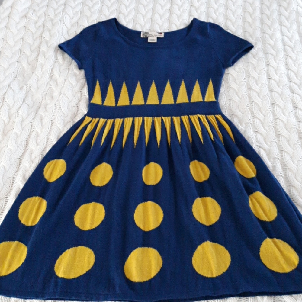 Flying Tomato M Blue & Chartreuse Dress